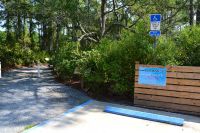 Apalachicola National Estuarine Research Reserve Visitor Center - parking and entrance walkway